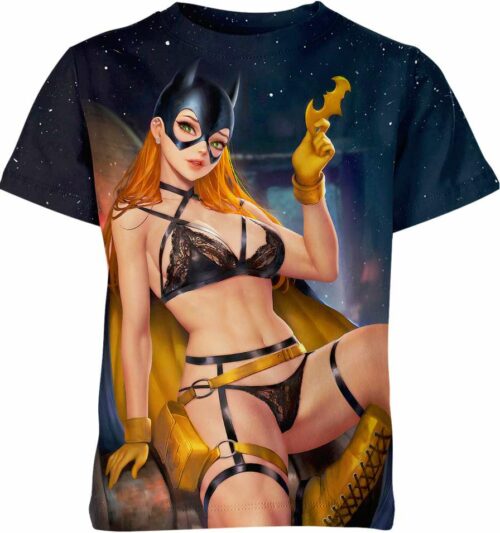 Batgirl Ahegao Hentai from Batman Shirt