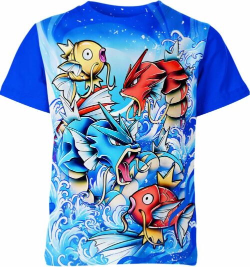 Gyrados X Magikarp From Pokemon Shirt