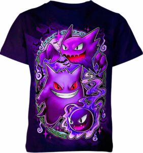 Gengar Haunter Gatsly From Pokemon Shirt