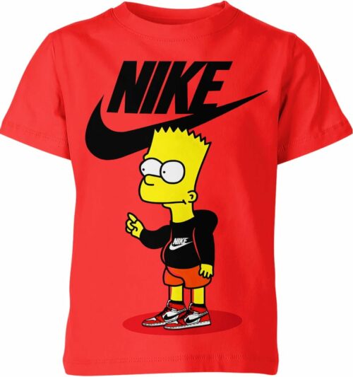 Bart Simpson From The Simpsons Nike Shirt