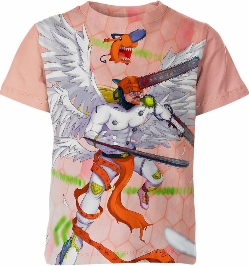 Chainsaw Man X Digimon Shirt