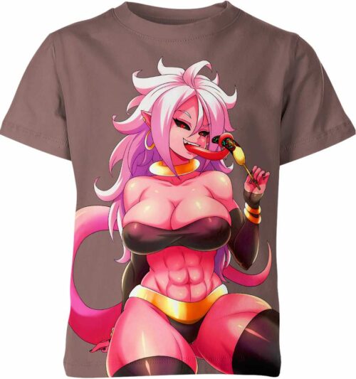 Majin Android 21 From Dragon Ball Z Hentai Ahegao Shirt