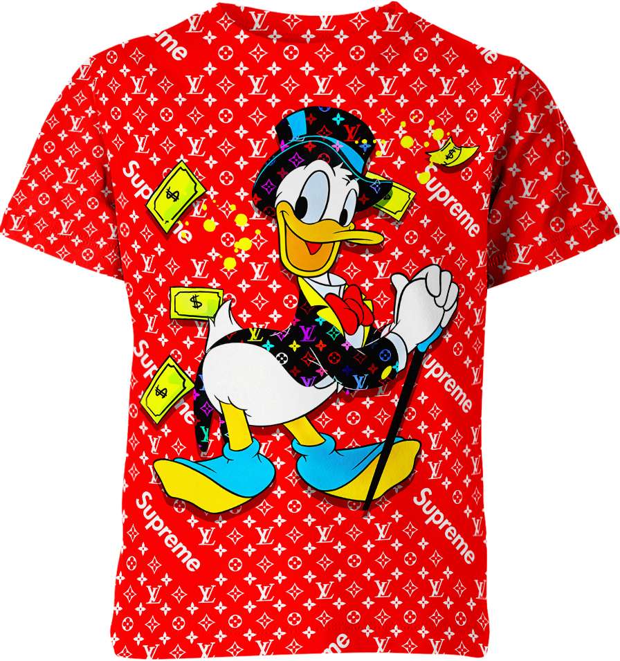Donald Duck X Supreme X Louis Vuitton Shirt - Wear Avenue