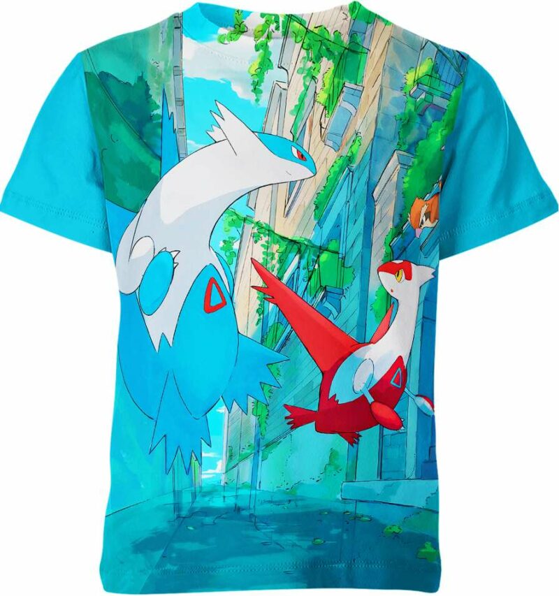 Latias Latios Pidgey From Pokemon Shirt