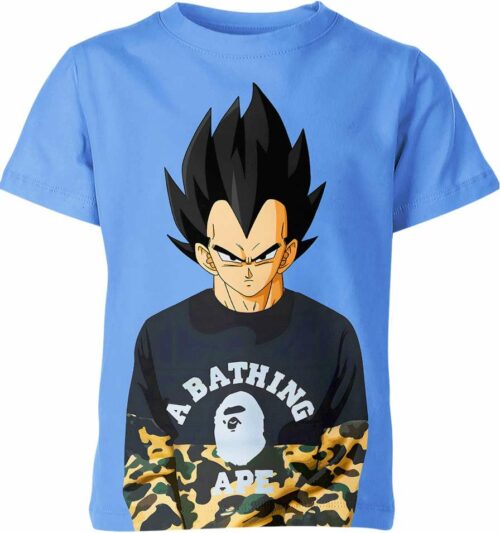 Vegeta From Dragon Ball Z A Bathing Ape Shirt