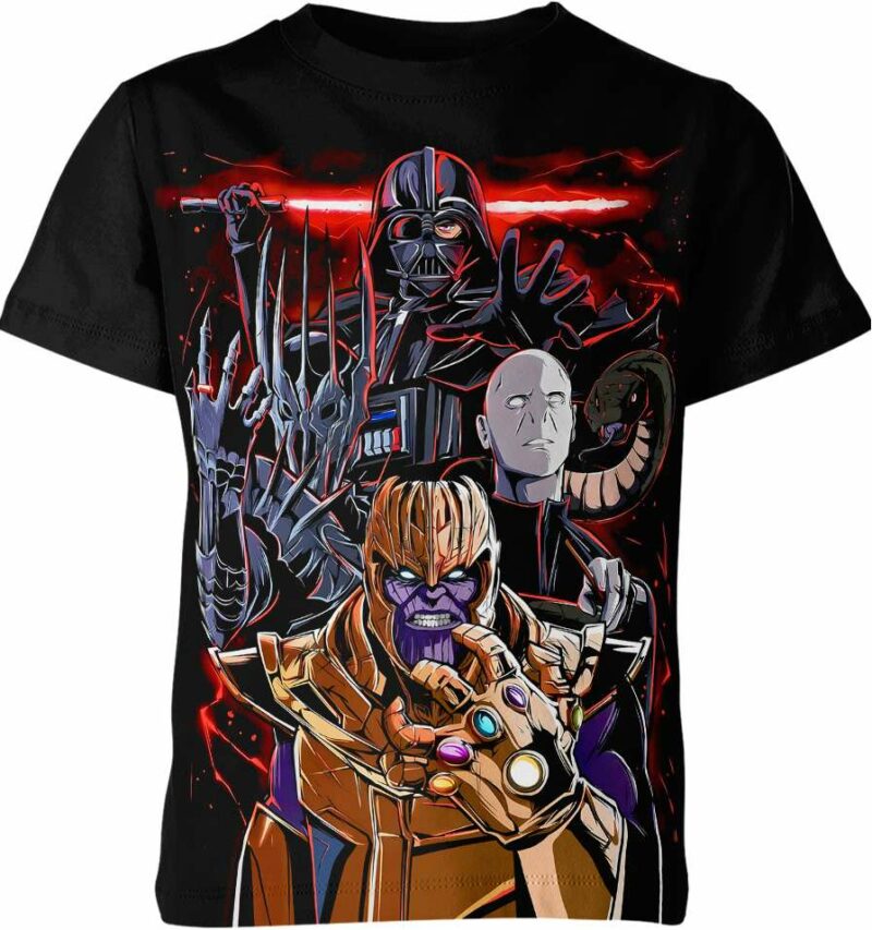 Thanos Voldemort Darth Vader Sauron Shirt