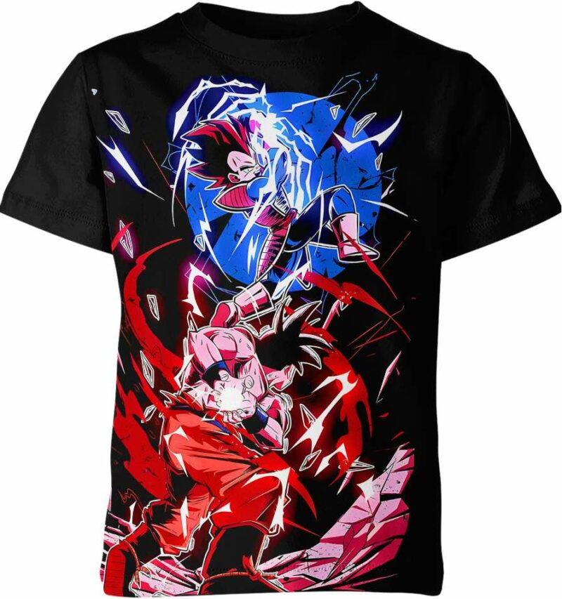 Son Goku Vs Vegeta From Dragon Ball Z Shirt