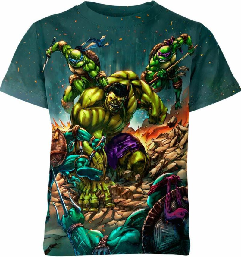 Hulk Vs Teenage Mutant Ninja Turtles Shirt