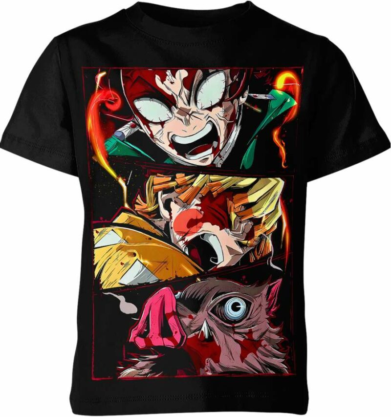 Tanjiro Zenitsu Inosuke From Demon Slayer Shirt