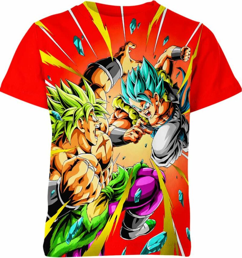 Gogeta Vs Broly From Dragon Ball Z Shirt