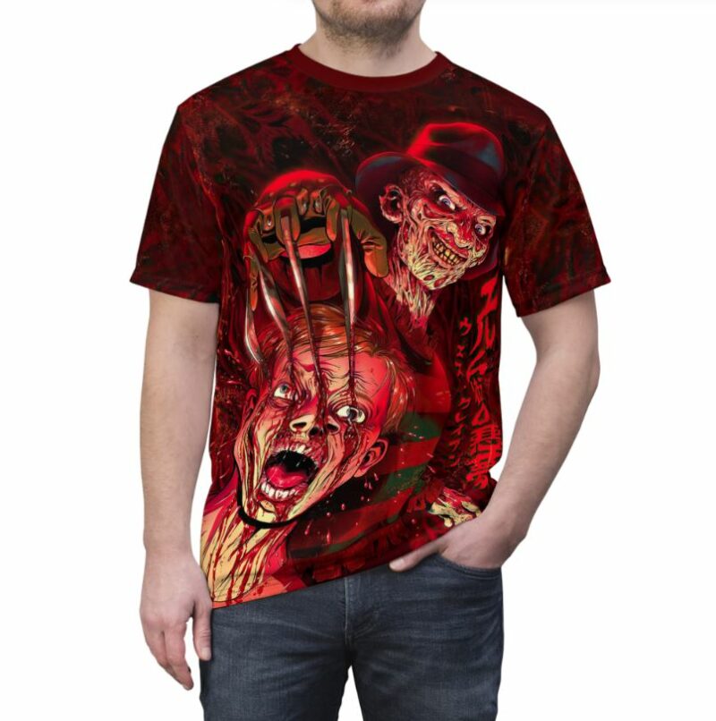 Bloody Dead - Freddy Krueger all over print T-shirt