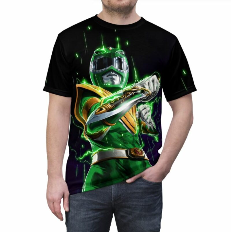 Green Ranger Power Rangers all over print T-shirt