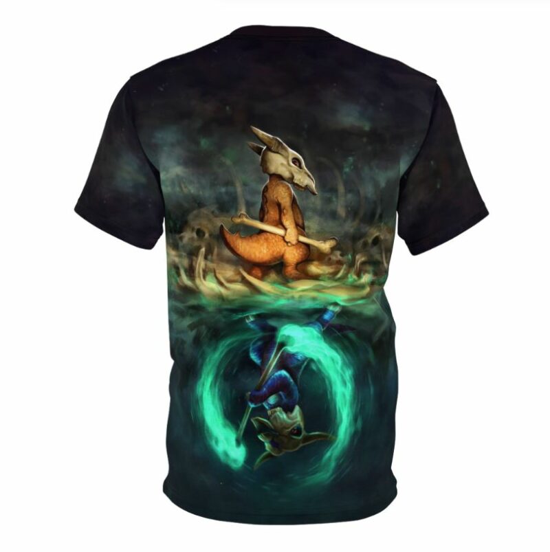 Marowak Mirrored Cubone Pokemon all over print T-shirt