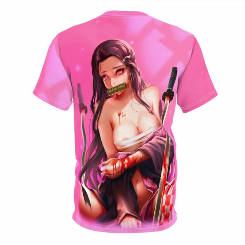 Kamado Nezuko Ahegao all over print T-shirt