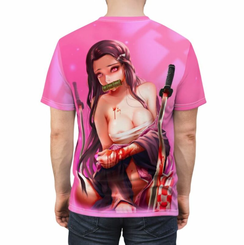 Kamado Nezuko Ahegao all over print T-shirt