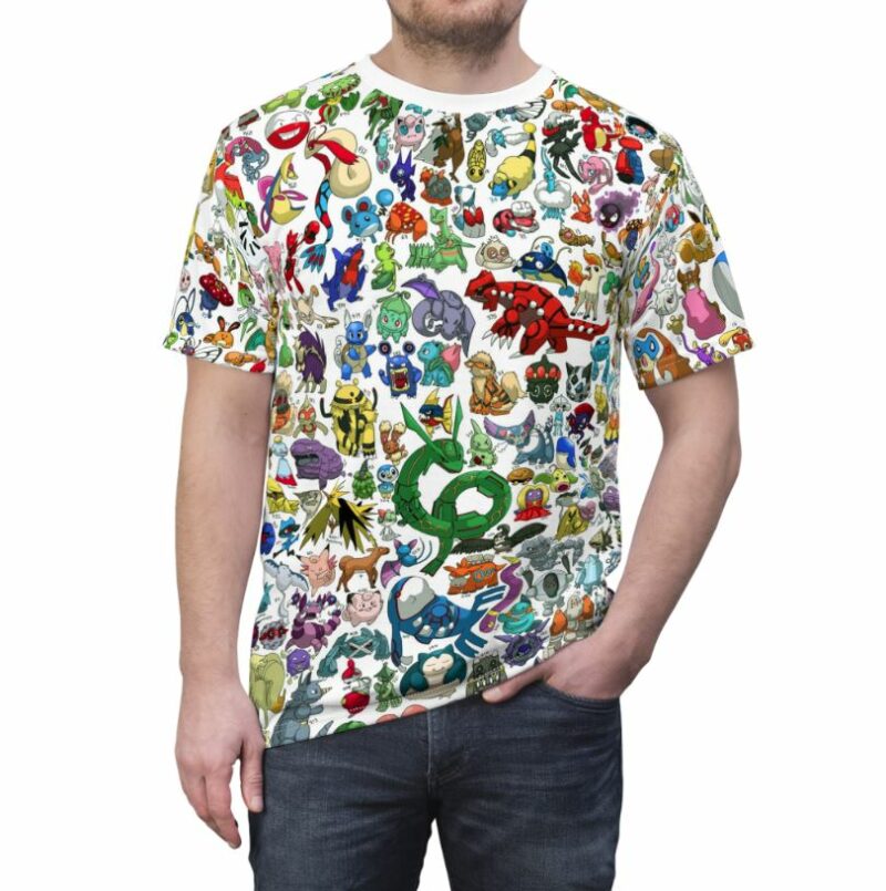 Pocket Monsters Pokemon all over print T-shirt