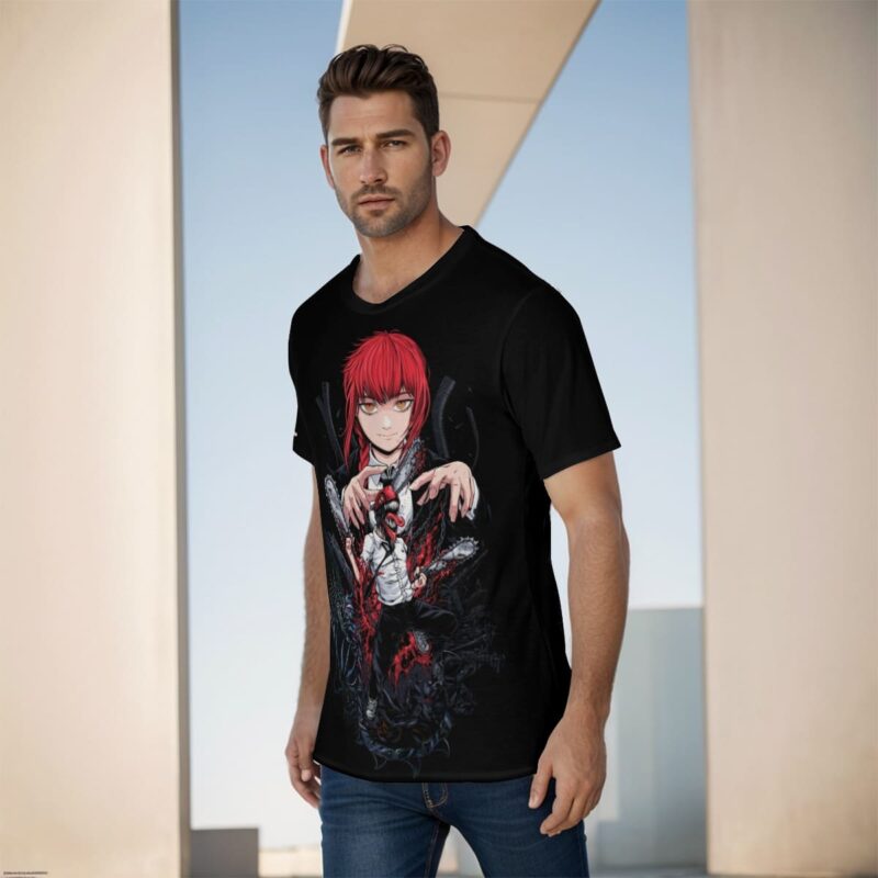 Power and Denji Chainsaw Devil from Chainsaw Man Shirt (3)