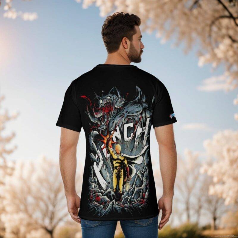 Saitama One Punch Man all over print T shirt (4)