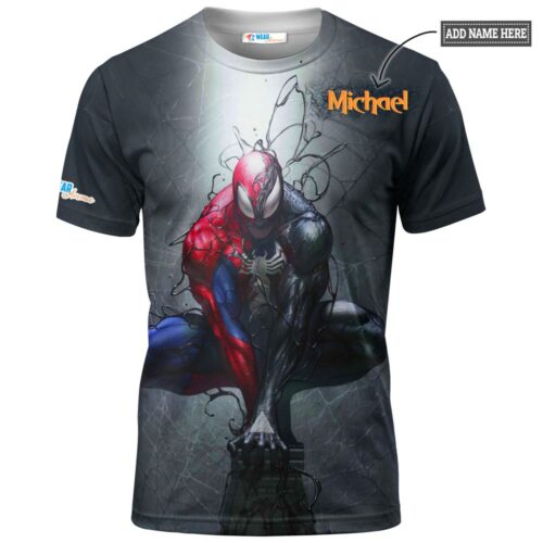 Symbiote Spider Man all over print shirt 1