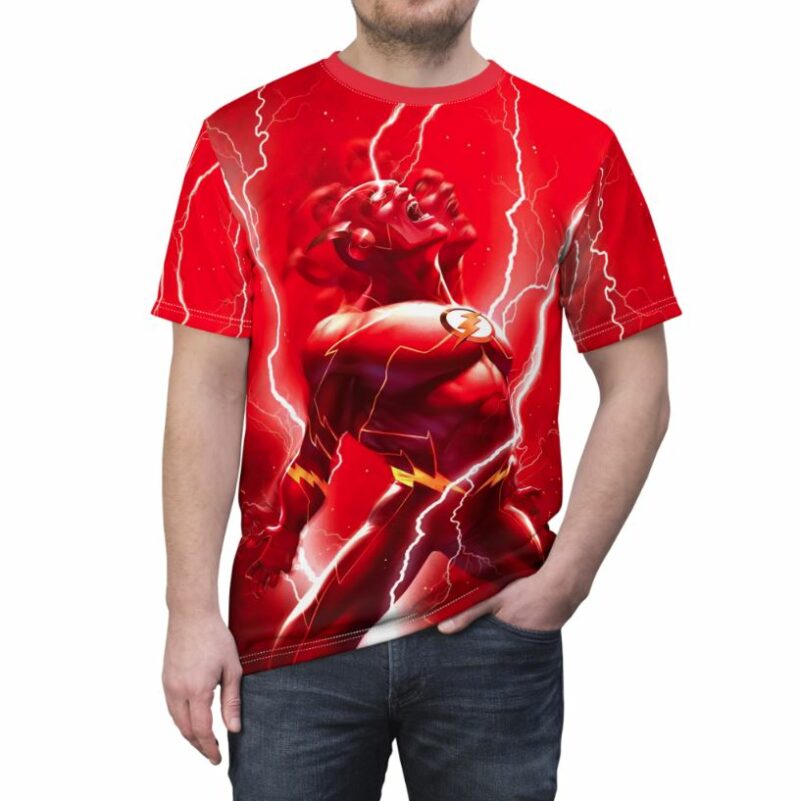 Lightning Hero - Flash all over print T-shirt