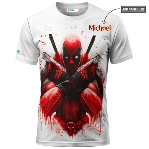 The Guns of Deadpool Marvel T shirt 1