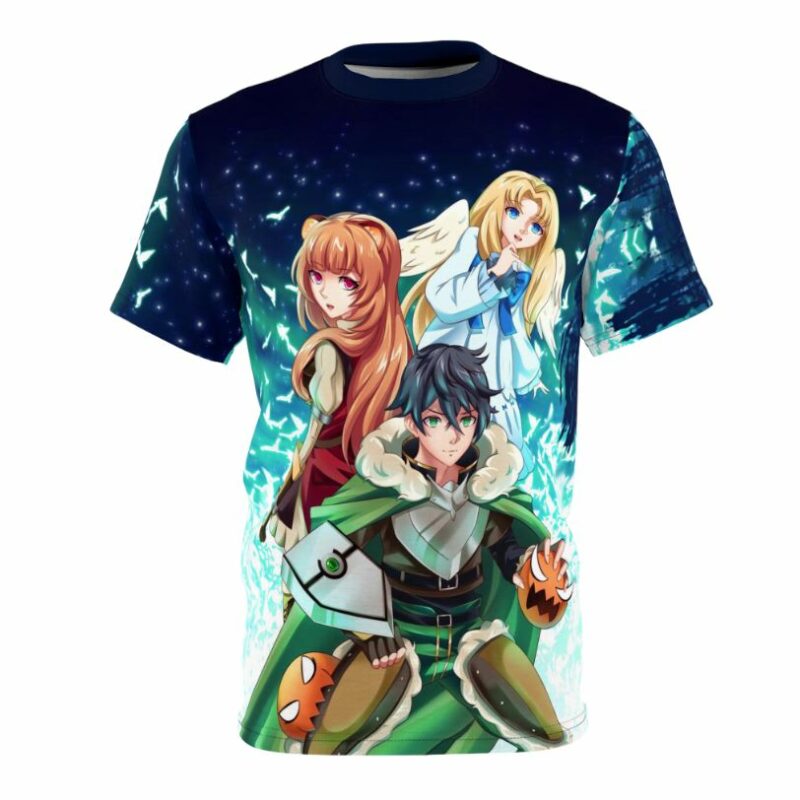 Naofumi Raphtalia Filo Rising Of The Shield Hero Anime all over print T-shirt