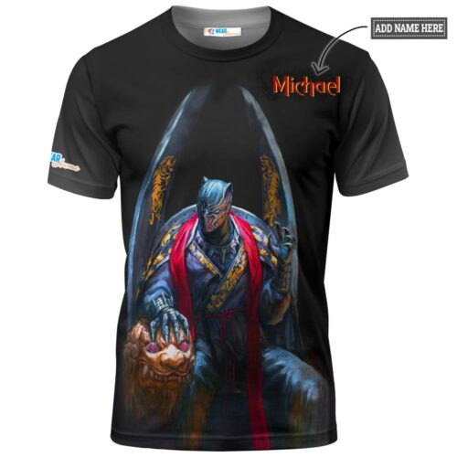 Ultimate Skull Black Panther Marvel T shirt 1