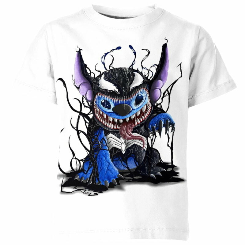 Symbiote Stitch all over print T-shirt