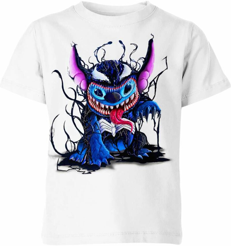 Symbiote Stitch all over print T-shirt