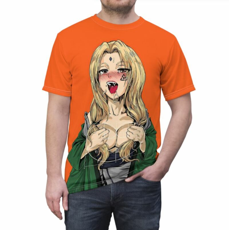 Tsunade Sexy Ahegao all over print T-shirt