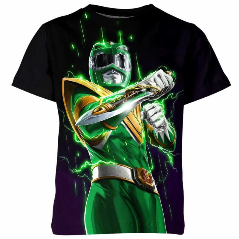 Green Ranger Power Rangers all over print T-shirt