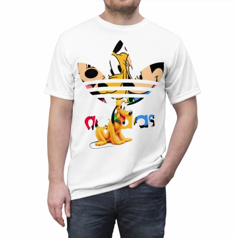 Pluto And Minnie Vs Mickey Mouse Adidas Shirt