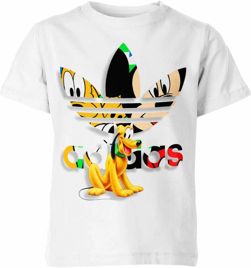 Pluto And Minnie Vs Mickey Mouse Adidas Shirt