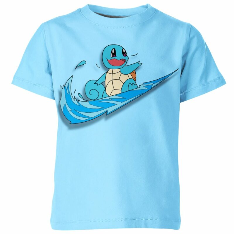 Squirtle From Pokemon Nike Shirt