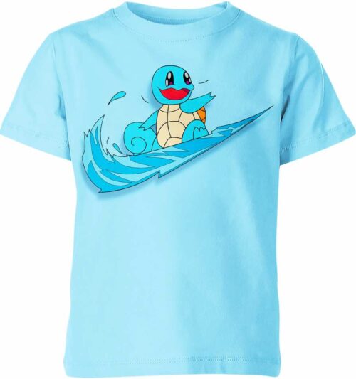 Squirtle From Pokemon Nike Shirt