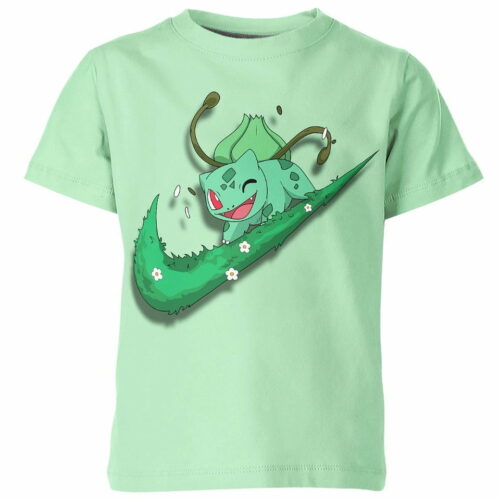 Bulbasaur From Pokemon Nike Shirt