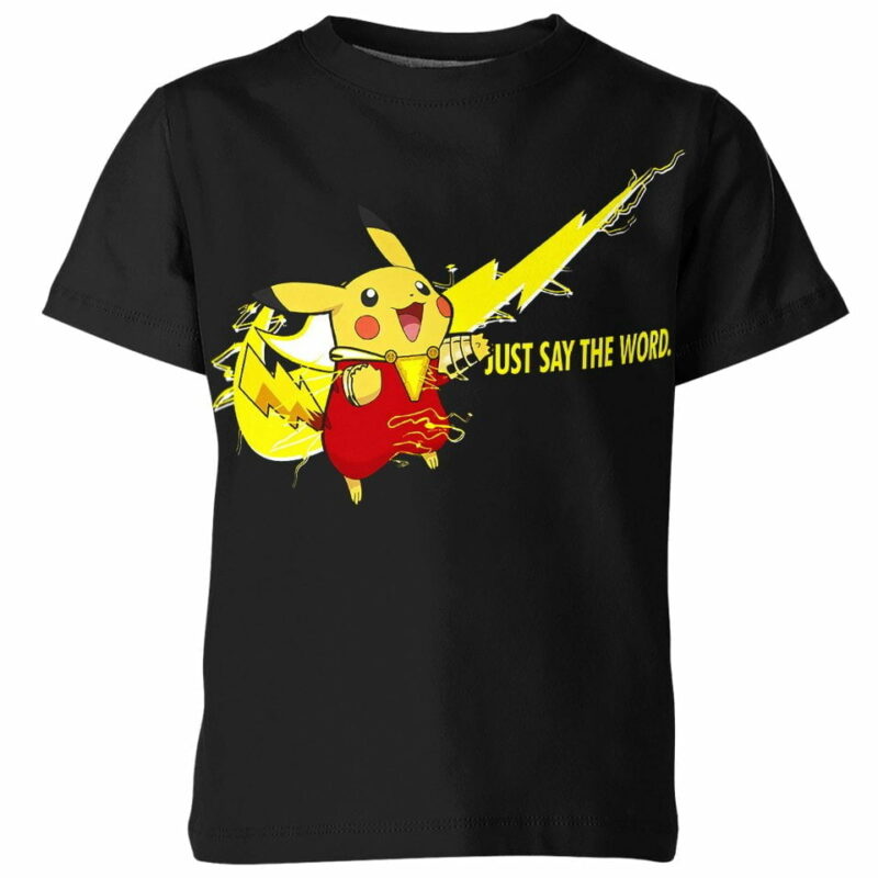 Pikachu From Pokemon Nike Shirt