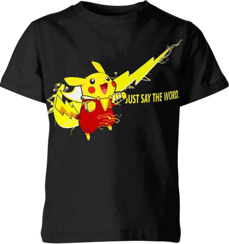 Pikachu From Pokemon Nike Shirt