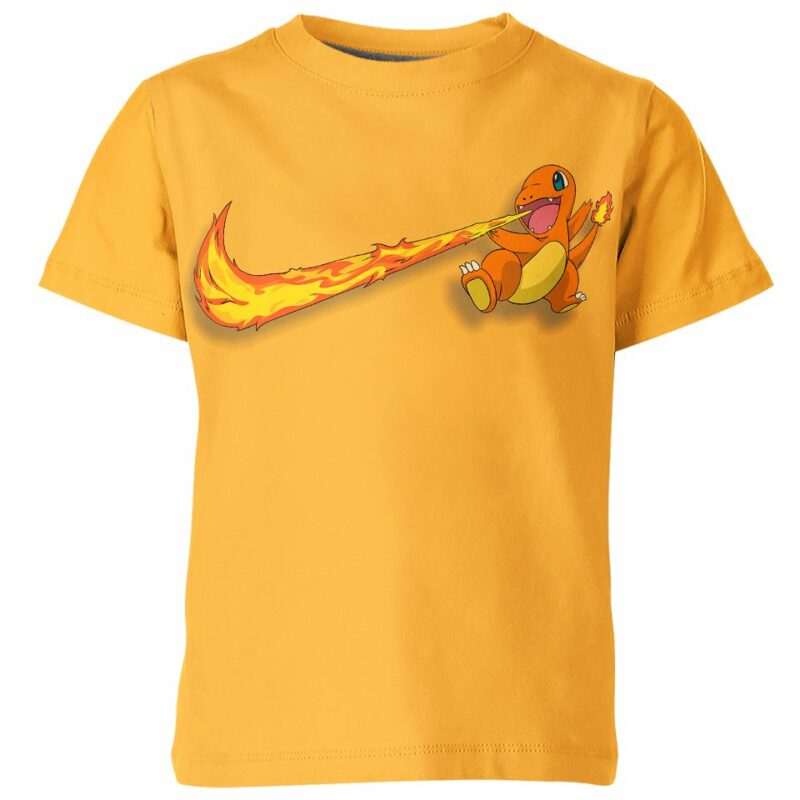 Charmander From Pokemon Nike Shirt