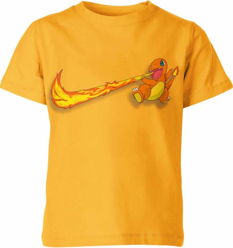 Charmander From Pokemon Nike Shirt