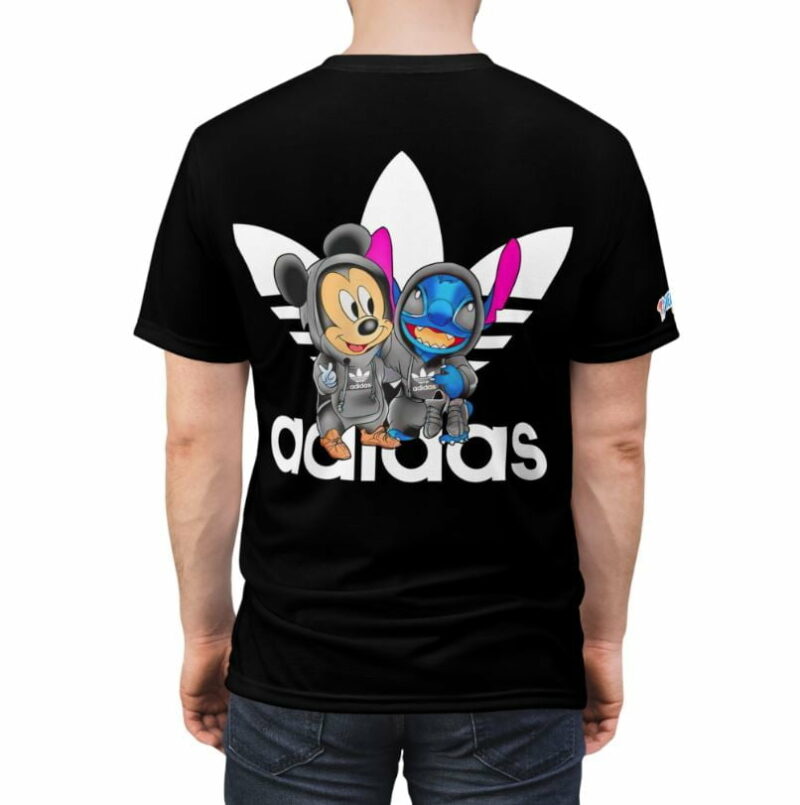 Stitch And Mickey Mouse Adidas Shirt