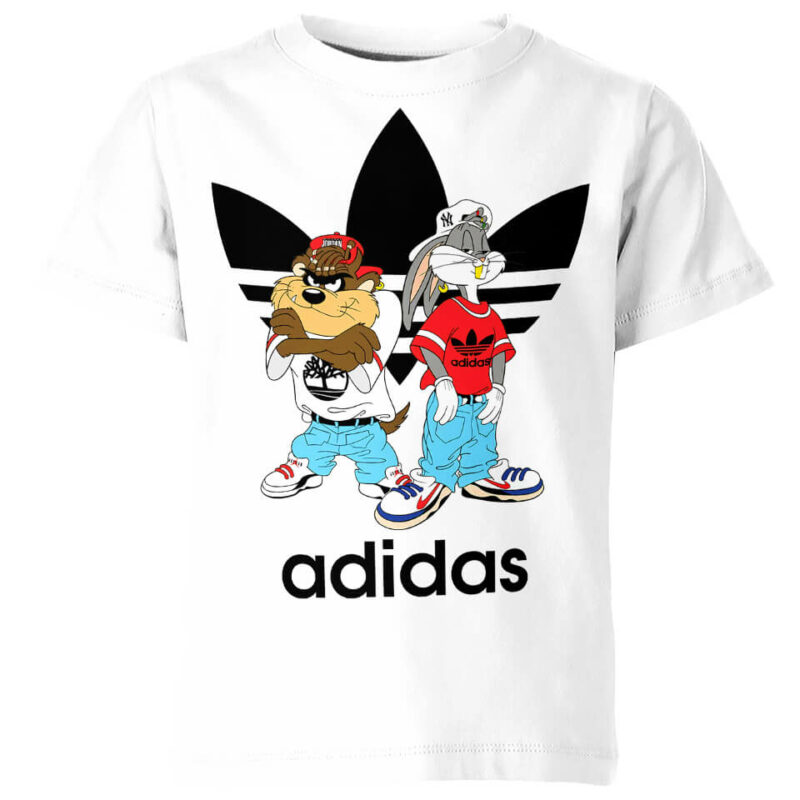 Taz And Bugs Bunny From Looney Tunes Adidas Shirt