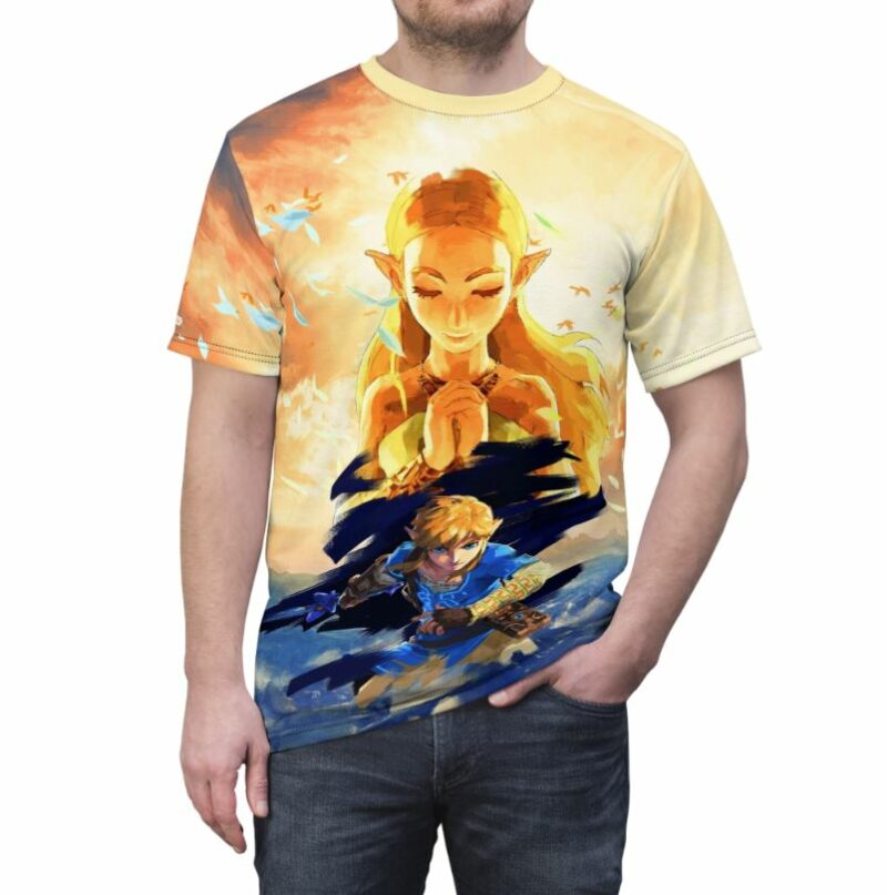 Link And Zelda Princess From The Legend Of Zelda Shirt