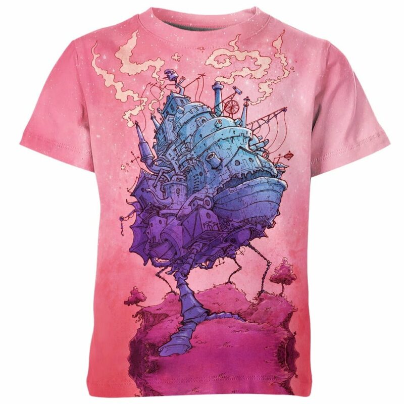 The Howl's Moving Castle all over print T-shirt