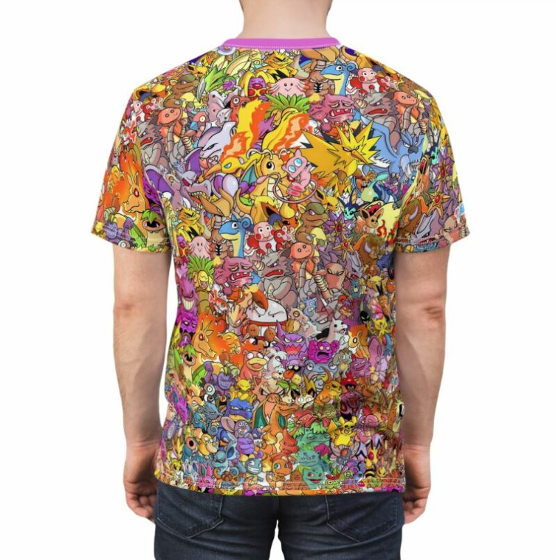 All Kanto Pokemon all over print T-shirt