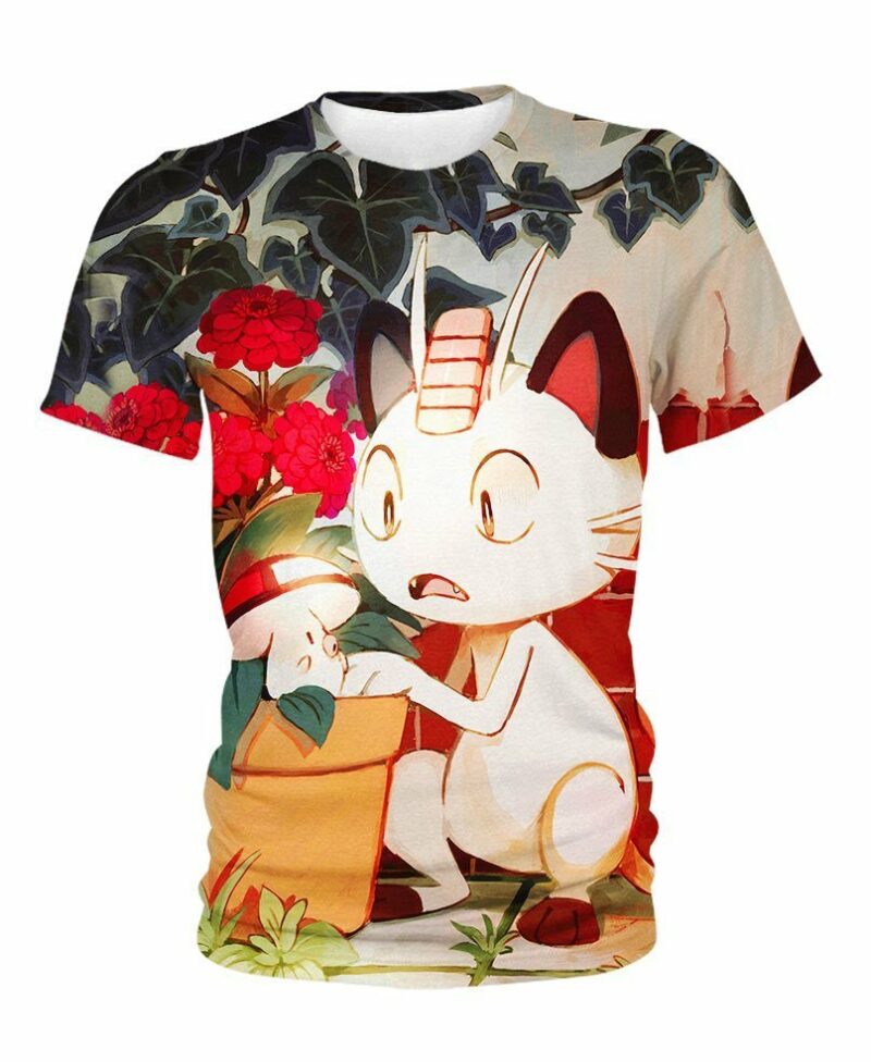 Meowth From Pokemon Shirt