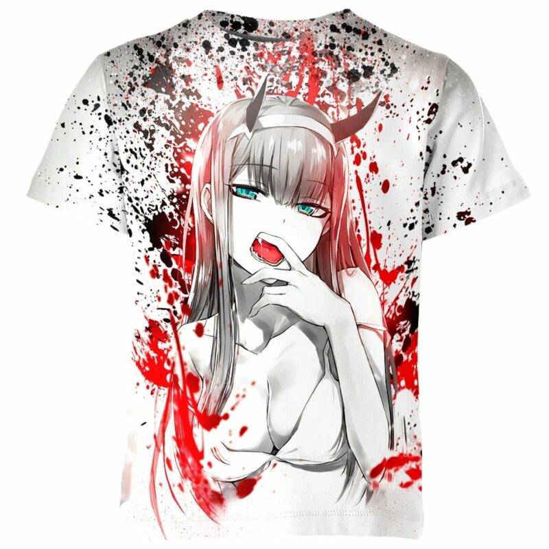 Zero Two Ahegao all over print T-shirt