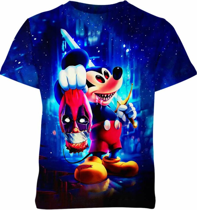 Deadpool x Mickey Mouse all over print T-shirt