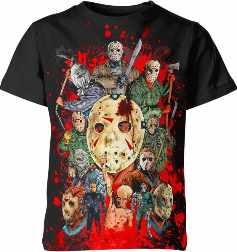 Killer Puzzle - Jason Voorhees all over print T-shirt