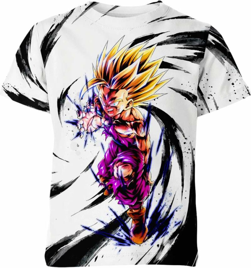 Super Saiyan Gohan all over print T-shirt